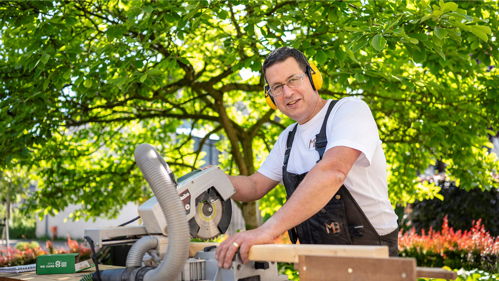 Marco Baan schoolde zich om tot timmerman
