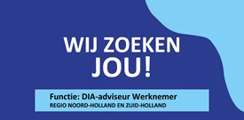 Vacature Banner Volandis DIA Adviseur Regio NOORD En ZUID Holland